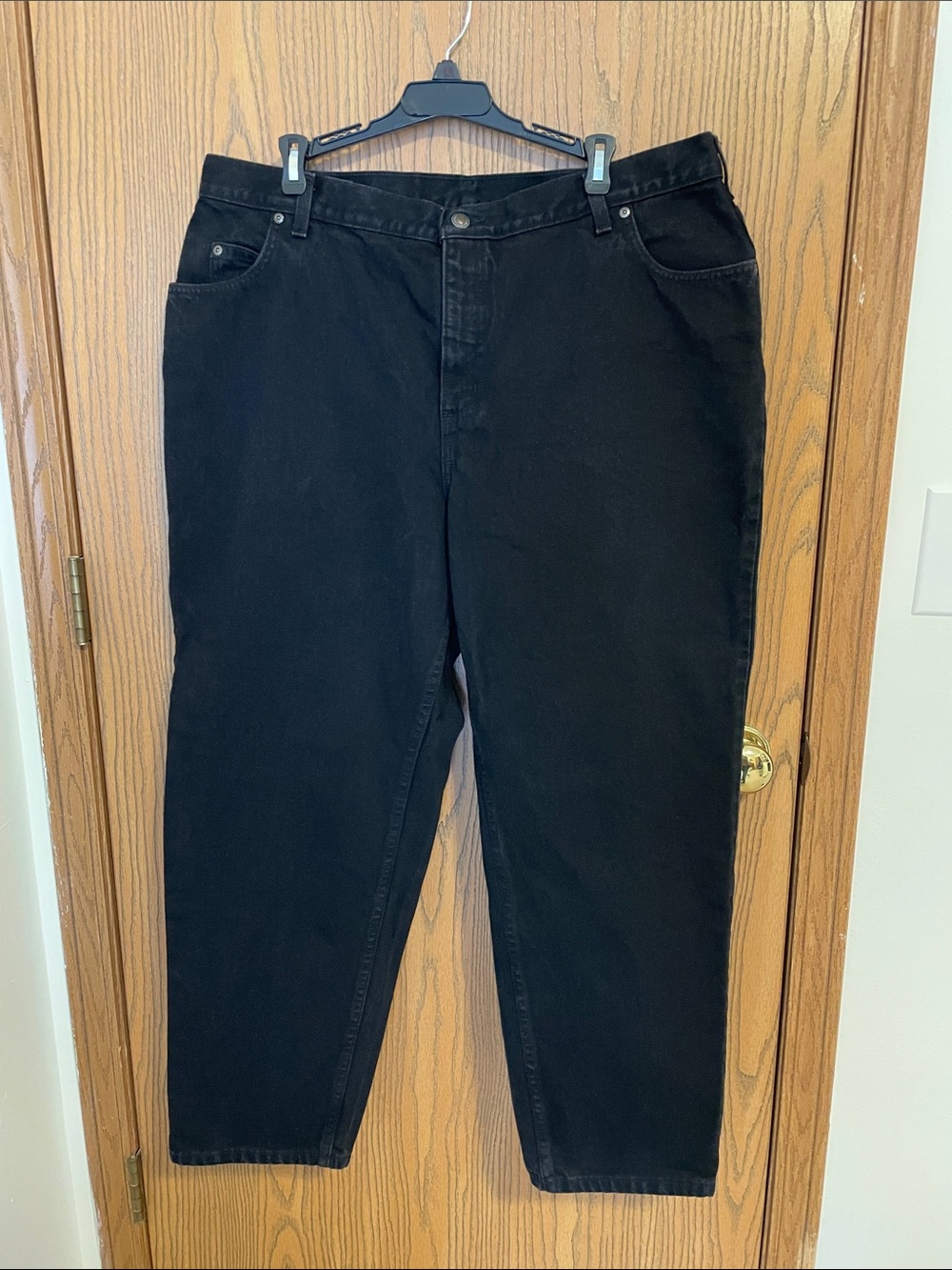 Land’s End 100% Cotton Women’s Plus Size Black Jeans